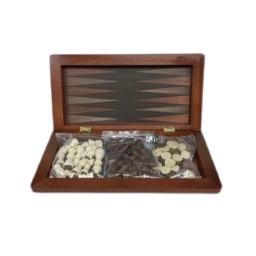 3 in 1 Chess Set (Chess_ Checkers and Backgammon